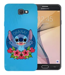 Funda Stitch Samsung J7 Prime Anillo Y Cordon Case J7 Prime