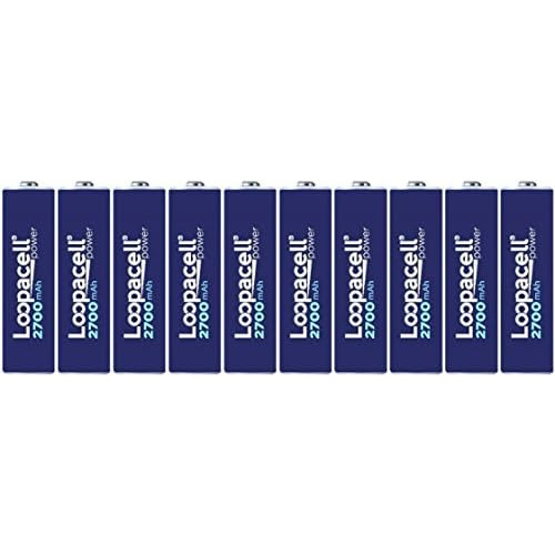 10 Pilas Recargables Aa Hr6 De 2700mah 1.2v Nimh Portap...