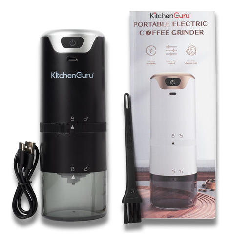 Kitchen Guru Rechargeable Coffee Grinder - Your Ultimate Po.