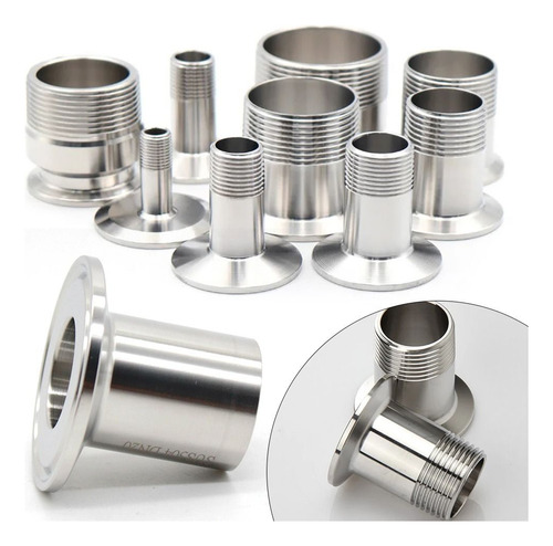1 Peça De Adaptador Tri Clamp 1/4 3/8 1/2 3/4 1 Triclamp
