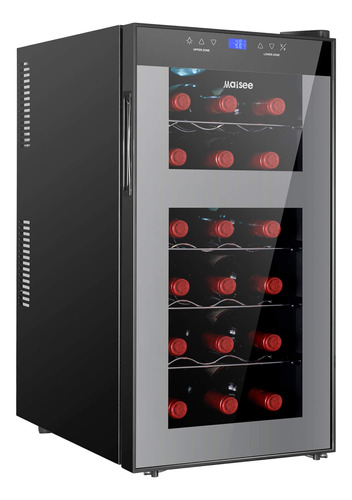 Maisee Refrigerador De Vino De Doble Zona, Enfriador De Vino