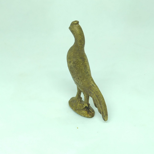 Figuras Estatuillas De Pavo Real De Bronce (Usado)