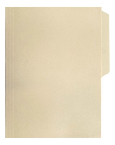 Folder Carta Oxford Color Crema Caja Con 100 Carpeta