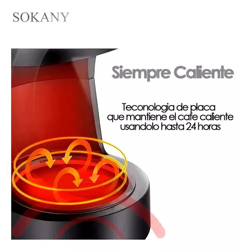 SOKANY Cafetera de goteo de 6 tazas, simplemente prepare una máquina de  café con filtro de goteo compacta, acceso frontal fácil de llenar, función  de mantenimiento automático y sistema inteligente antigoteo. - Trouver