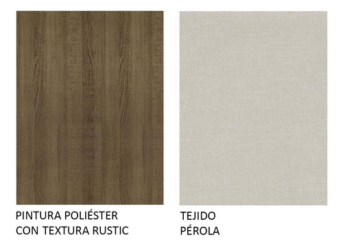 Kit 4 Sillas 4290 Madesa Marrón/Beige Color de la Estructura de la Silla Marrón Color del Asiento Beige Diseño de la tela Liso