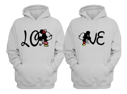 Par Sudaderas Personalizadas Pareja Mickey Mouse Envio Grati