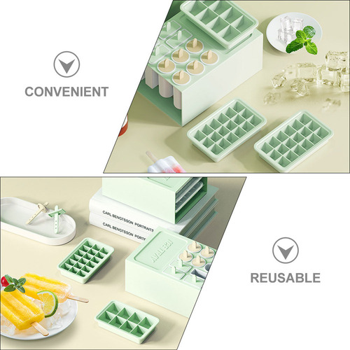 Moldes De Hielo Reutilizables, Caja De Paletas Para Piruleta