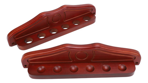 Soporte De Pared Para Piscina, 6 Agujeros, Madera