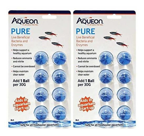 Tratamientos De Agua - Aqueon 2 Pack Of Pure Live Beneficial