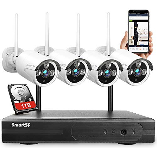 Sistema De Seguridad Smartsf 8ch 1080p Hd Inalámbrica Circui