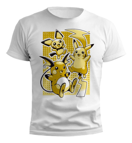 Remera Pikachu Evoluciones Diseño