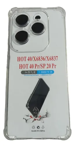 Funda Transp Flex Puntera P/ Infinix Hot 40 Pro X6836 X6837
