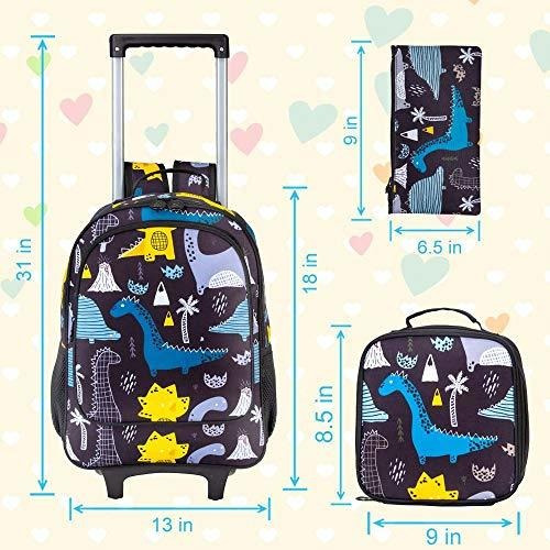 Imagen 4 de 6 de 3pcs Mochila De Laminación Para Niños, Dinosaurio Para Niños