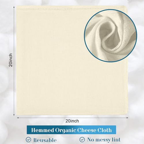 Paos De Queso Reutilizables 20x20 Pulgadas - 40 Piezas