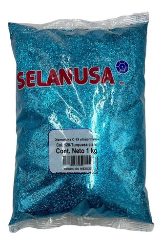 Diamantina Ultrabrillante Selanusa Decorar Manualidades 1kg Color C15 Turquesa