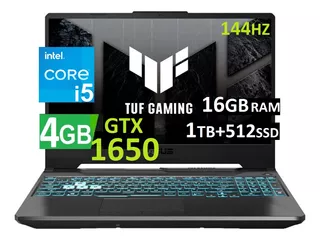 Asus Tuf A15 F15 144hz Core-i5 16gb 1tb+512ssd Gtx1650 4gb