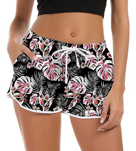 Bañador Mujer Cordón Board Short Secado Rápido Stretch Nove