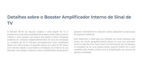 Imagem 6 de 7 de Booster Amplificador De Sinal Antena Tv Digital Externa Uhf