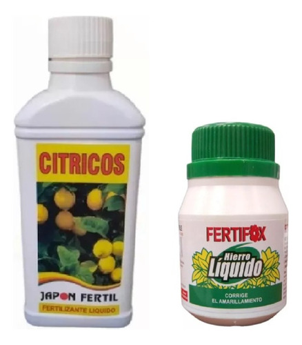 Combo Fertilizante Arboles Cítricos + Hierro Quelatado 