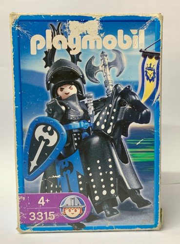 Playmobil 3315 Caballero Negro Medieval Completo Rtrmx Pm