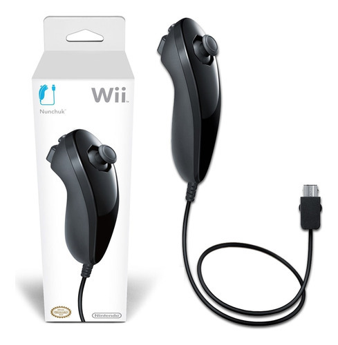 Controlador Nintendo Wii Nunchuck Black para Nintendo Wii