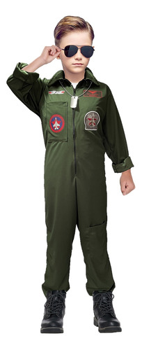 Disfraces De Piloto De Avión - Disfraz Top Gun - Disfraz De Militar - Disfraces De Pilotos De Combate - Disfraz De Halloween Traje De Top Gun Uniforme