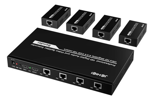 Divisor Extensor Hdmi 1 X 4, Jchici 4k@30hz 100m(328fts)