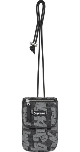 Tarjeta postal Una noche Diversidad Mini Bolso Supreme Denim Neck Pouch Original Box Logo Hype