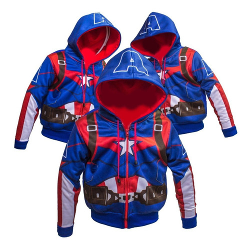 Chaqueta De Super Héroe Capitan America 