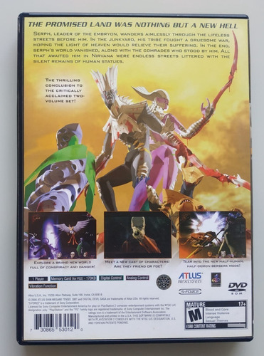 Shin Megami Tensei: Digital Devil Saga 2 - Ps2 Americano