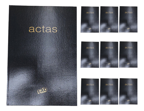 Imagen 1 de 7 de Libro De Actas Oficio 2 Manos 200 Hojas Oficio X 10 Unidades