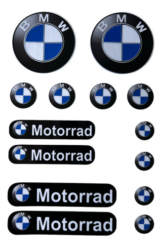 Kit Adesivos Capacete Moto Bmw Motorrad Refletivo Ktcp21