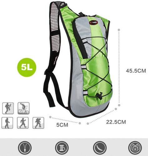 Imagen 4 de 6 de Mochila Ultraligera Bicicleta Ciclismo Senderismo Fitness ®