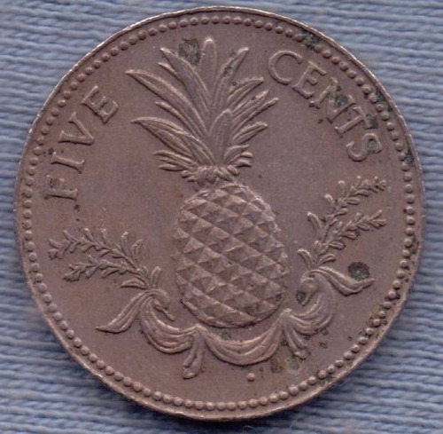 Bahamas 5 Cents 1975 * Anana * Commonwealth *