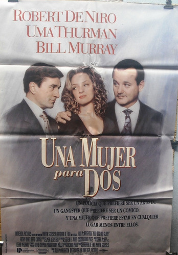 Afiche Original De La Película Una Mujer Para Dos R. De Niro