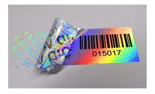 Etiqueta Patrimonial Void Holográfico 35x15 Mm 200 Unid