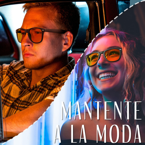 Lentes Nocturnos Plegables Manejar Hombre Dama Moda Uv Moto