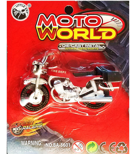 Blister Moto 8 Cm Die Cast Moto World Mundo CLG Fd01