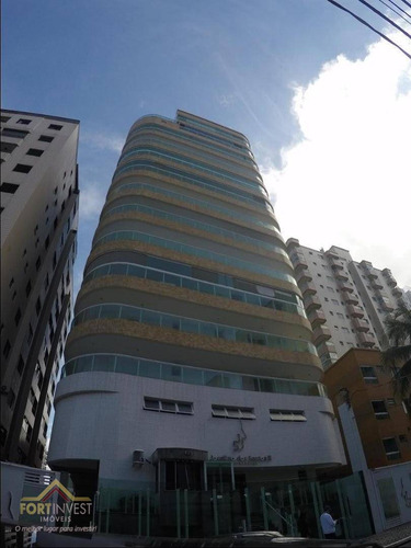 Imagem 1 de 28 de Apartamento Com 3 Dormitórios Para Alugar, 162 M² Por R$ 4.000,00/mês - Tupi - Praia Grande/sp - Ap2182