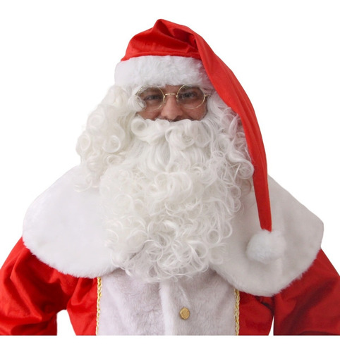 Gorro Papai Noel Super Luxo Adulto Veludo Modelo Premium