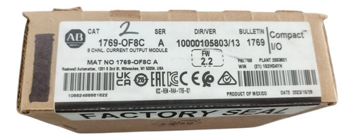 Allen Bradley 1769-of8c 8 Chnl Current Output Module
