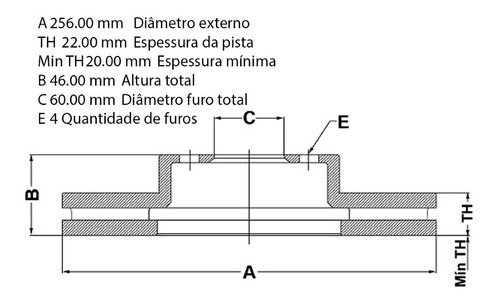 Disco Freio Dianteiro Gm Onix Spin Fremax Bd3548