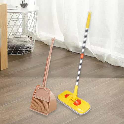 Crianças Ferramentas De Limpeza De Limpeza Conjunto Amarelo