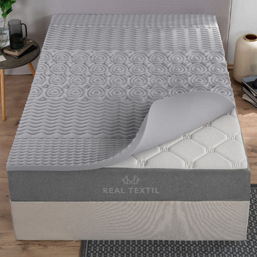Colchoneta Memory Foam Individual Topper 5 Cm Real Textil