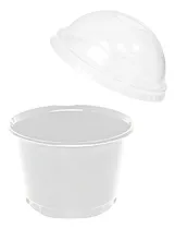 Comprar Vasos Plásticos 8 Onzas Con Tapa Tipo Domo 100 Unidades
