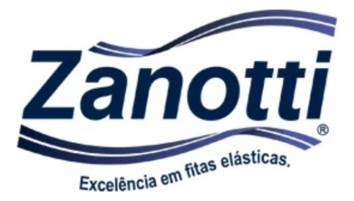 Elástico Preto Zanotti Jaragua (t40) 25 Metros - 39mm Lisa Preto