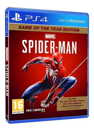 Juego Fisico Sellado Marvel Spiderman Goty Sony Ps4 Oficial