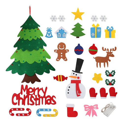 Árbol De Navidad De Fieltro De Juguetes Para Niños Diy 100cm