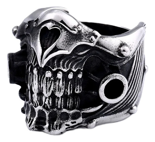 Ghost Store Lm Anillo Hombre Mascara Muerte Dientes Acero 