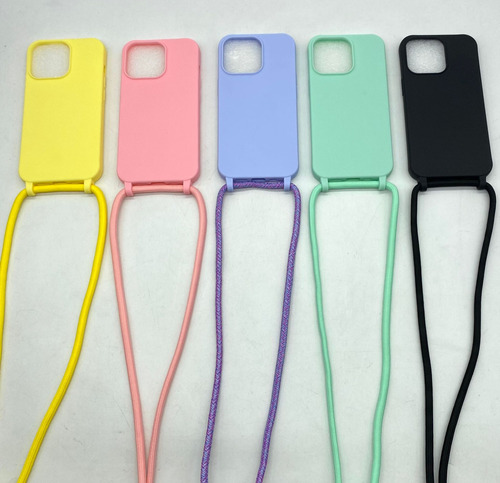 Protector Compatible Con iPhone 14 Correa Varios Colores